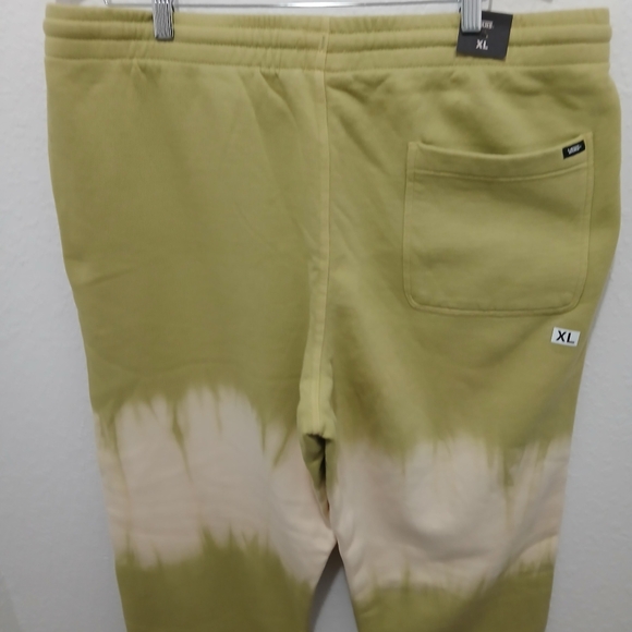 Vans Green and White Tie-Dye Joggers Unisex XL Sweatpants Thick Heavy NWT - Picture 14 of 16